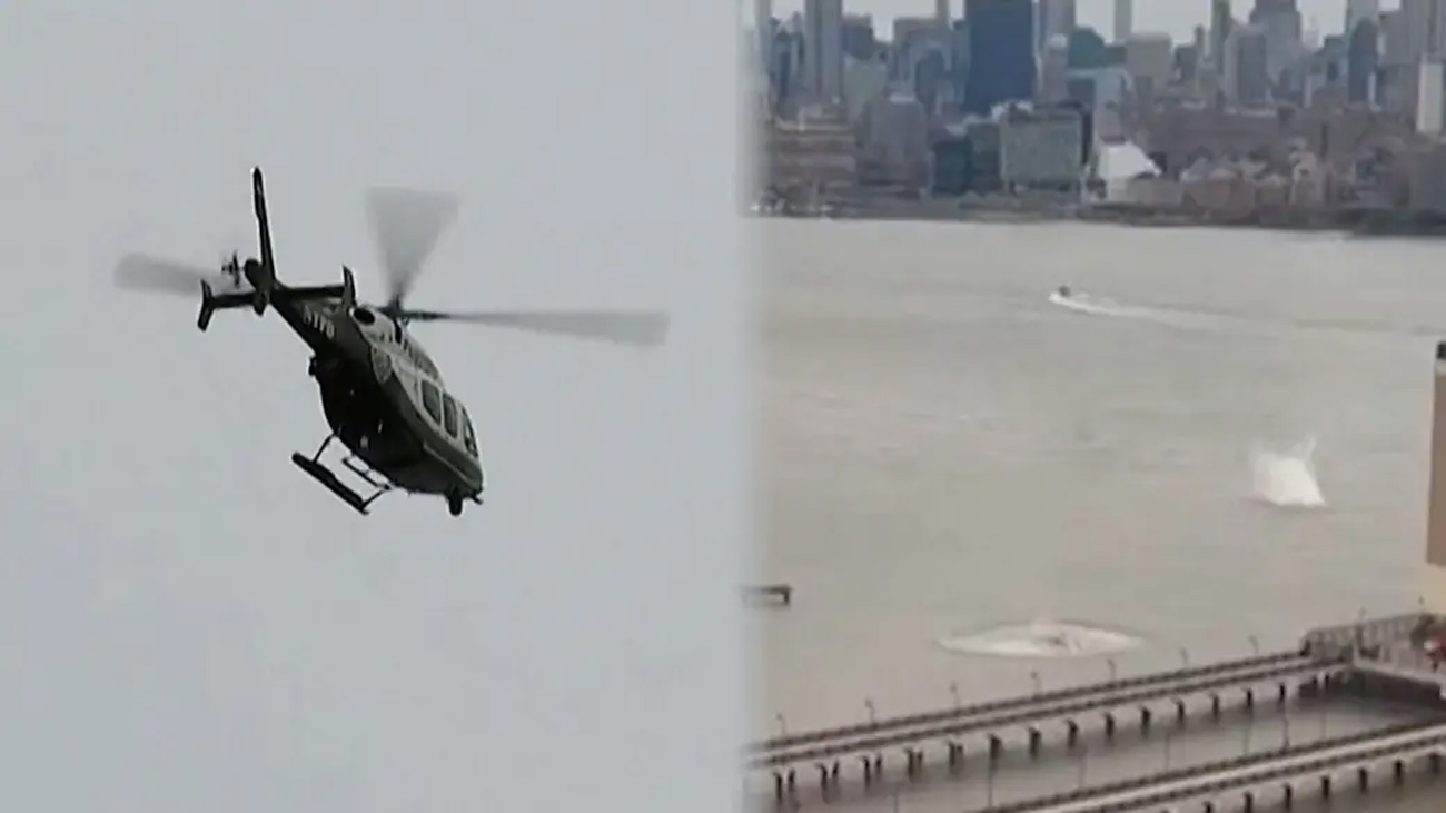 ہیلی کاپٹر دریا میں گر کر تباہ،تمام مسافر لقمہ اجل بن گئے New York helicopter crash