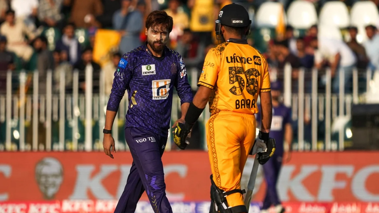 پی ایس ایل 10: پشاور زلمی کو کوئہ گلیڈی ایٹرز کے ہاتھوں شکست Quetta Gladiators vs Peshawar Zalmi