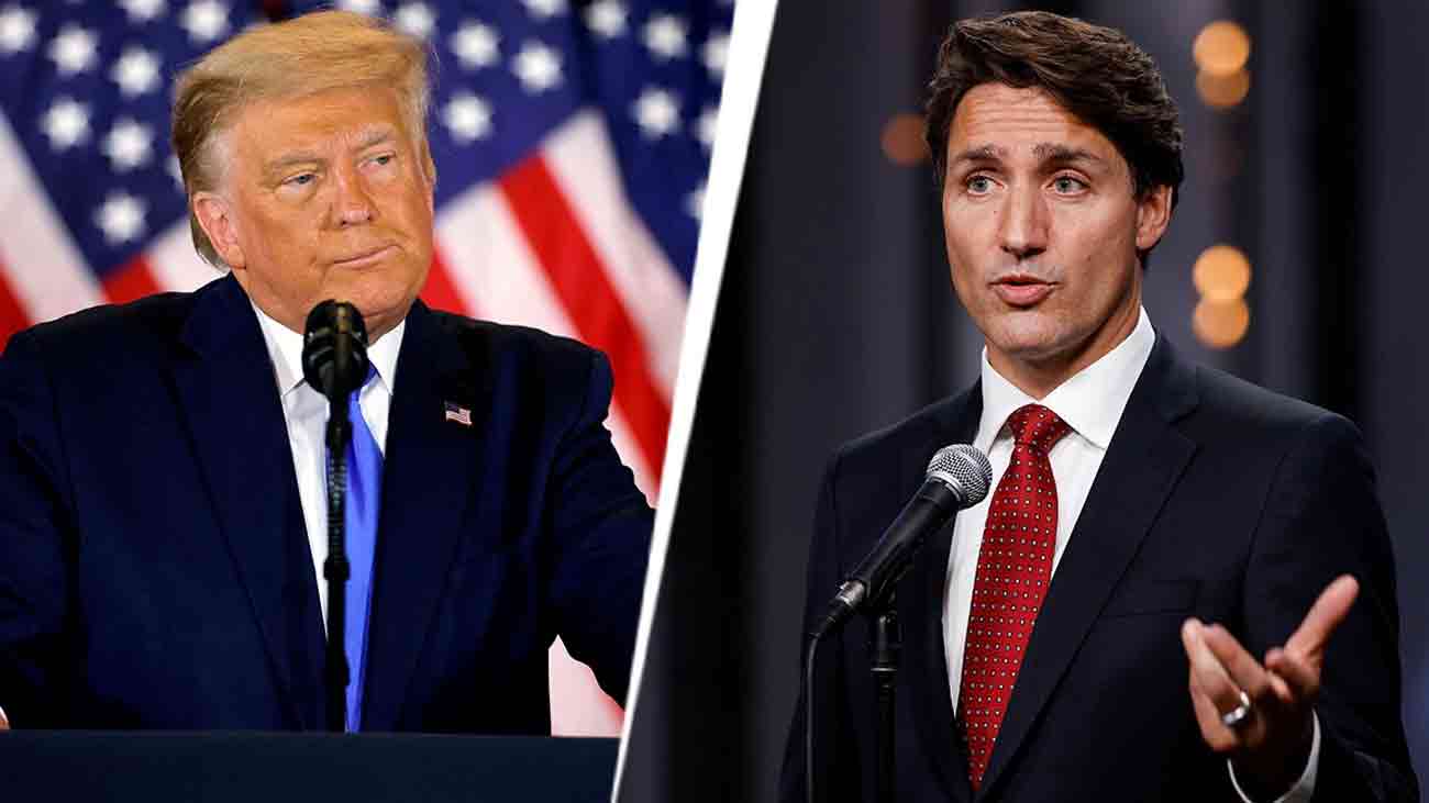 Donald Trump and Justin Trudeu