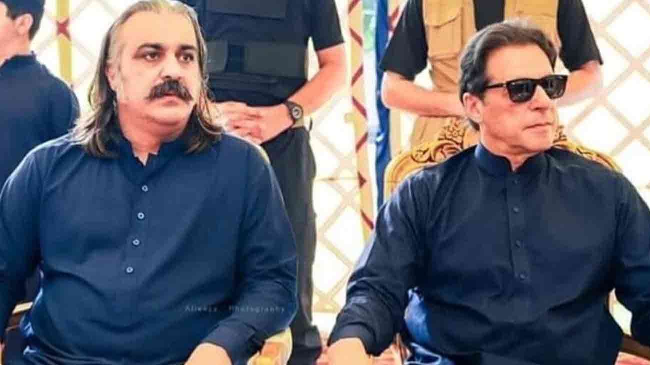 Ali Amin Gandapur and Imran Khan