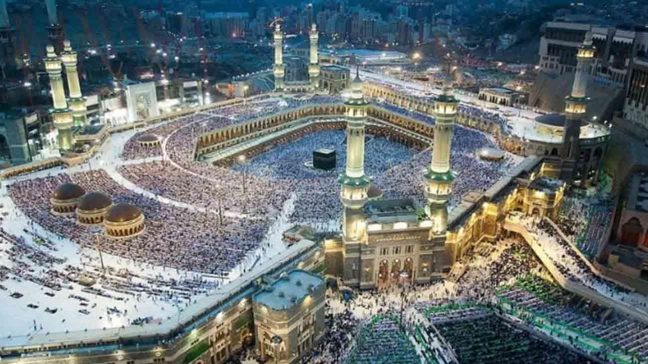 A beautiful scene of Masjid al-Haram