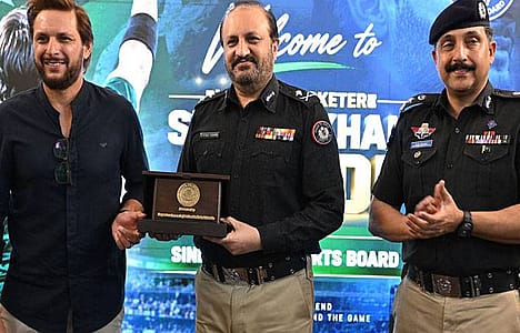سندھ پولیس نے شاہد آفریدی کو سفیر کھیل مقرر کر دیا