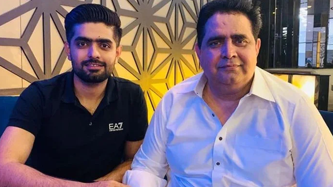 Babar Azam and his Father Azam Siddique