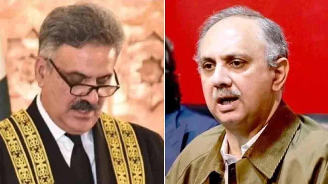 عمر ایوب کی چیف جسٹس یحییٰ آفریدی سے ملاقات سے معذرت قومی اسمبلی میں اپوزیشن لیڈر عمر ایوب نے چیف جسٹس آف پاکستان جسٹس یحییٰ آفریدی سے ملاقات سے معذرت کرلی