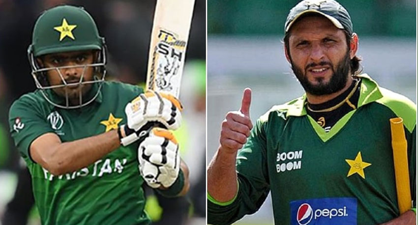 Babar Azam and Shahid Afridi