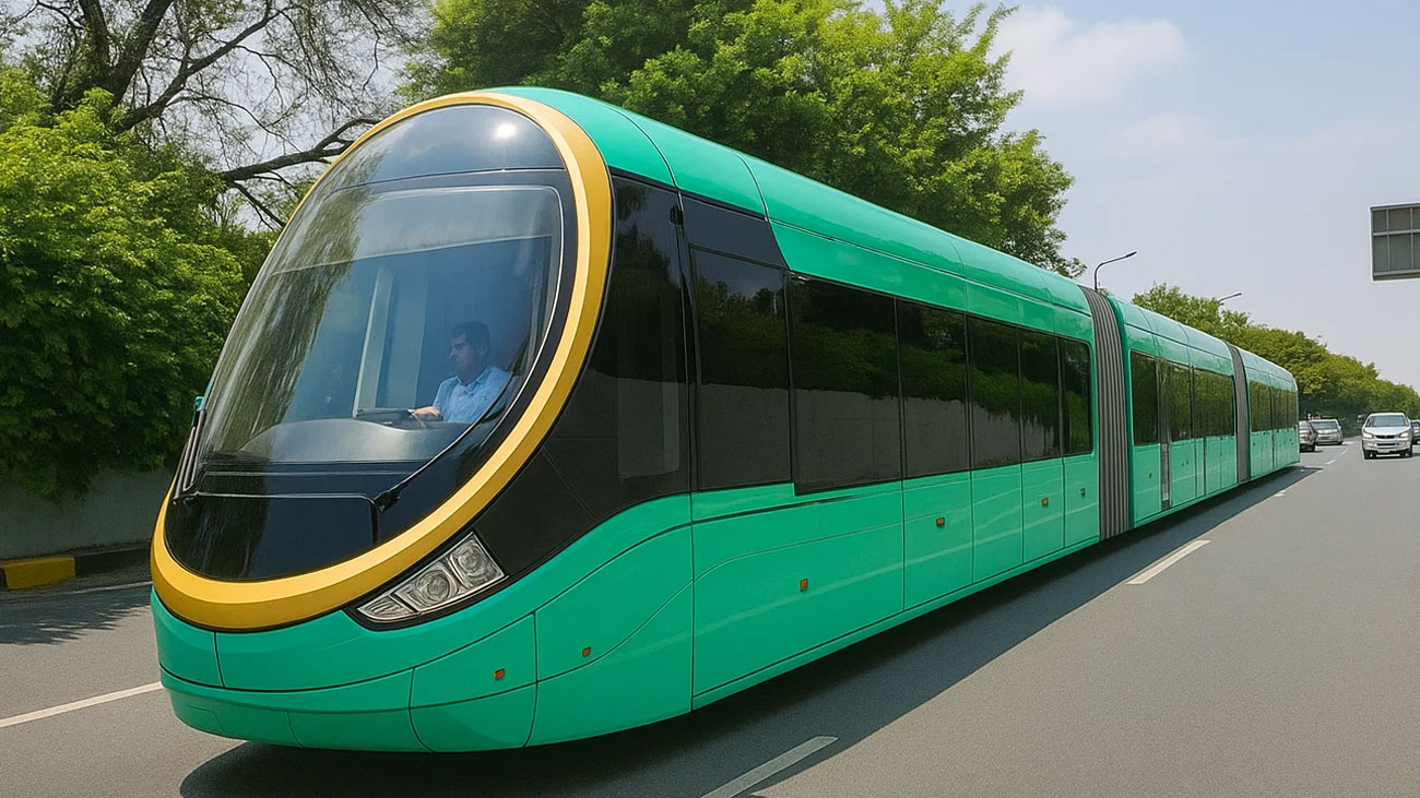 Electric tram Lahore