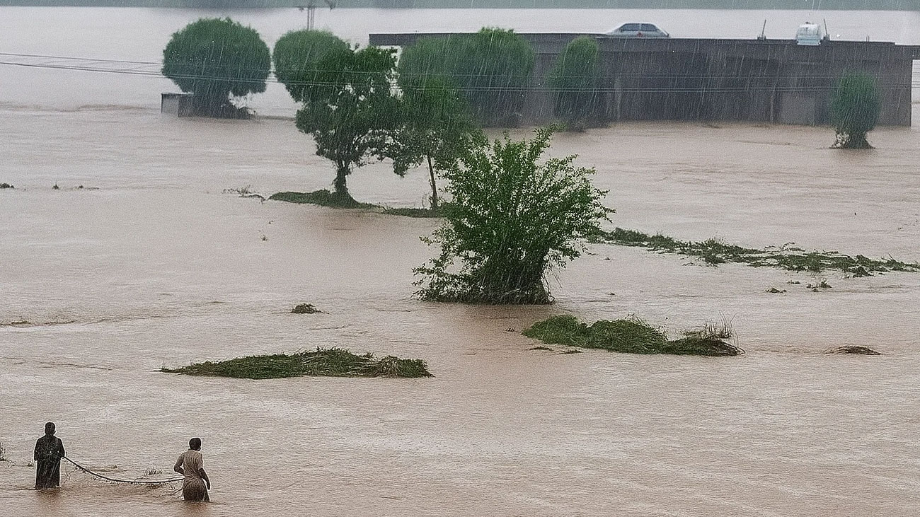 سیلابی ریلا جھنگ اور دیگر اضلاع میں تباہی مچانے لگا Chenab river flood Pakistan