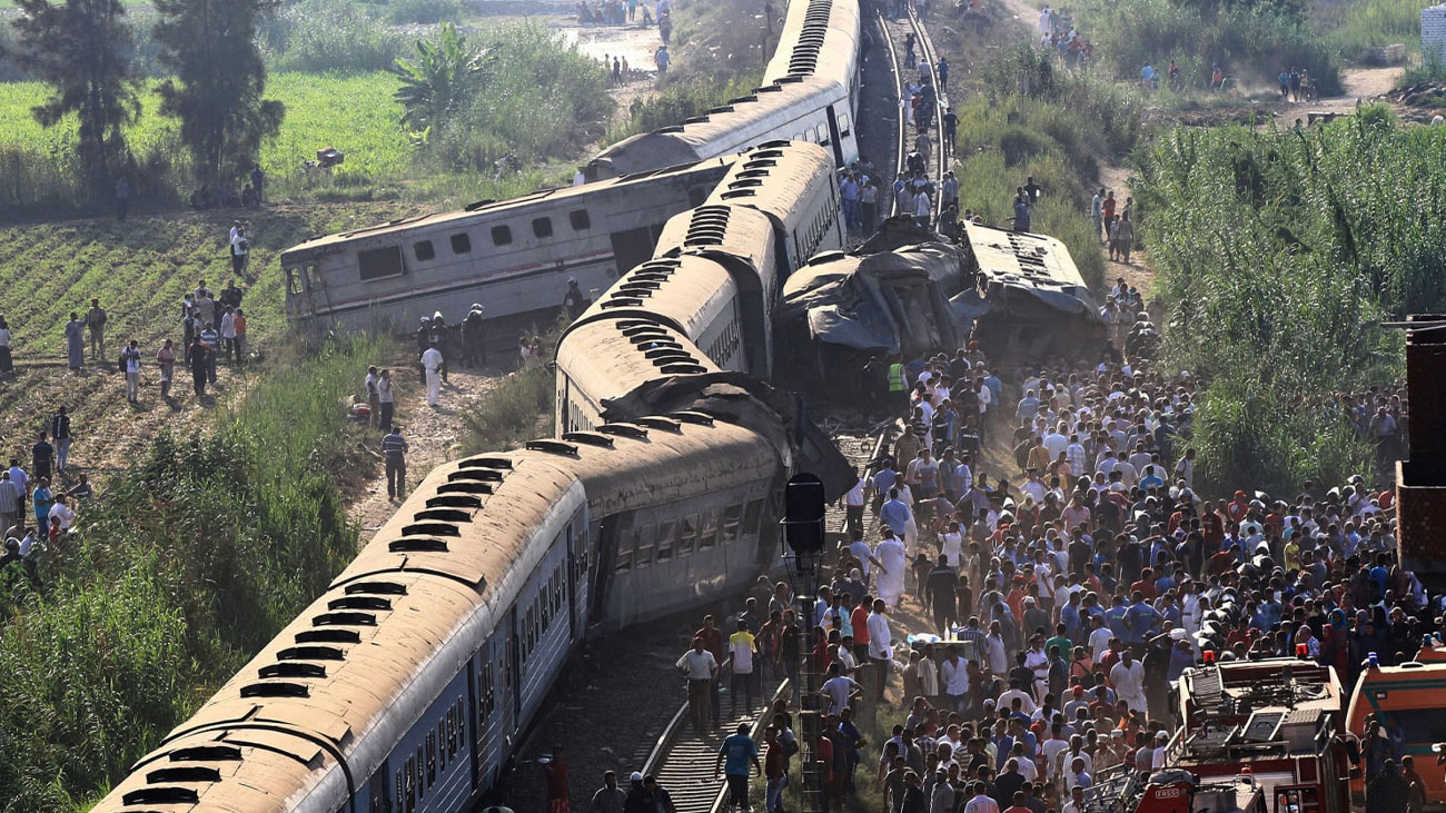 مصر میں خوفناک ٹرین حادثہ، 3 جاںبحق، 94 زخمی Egypt Train Accident