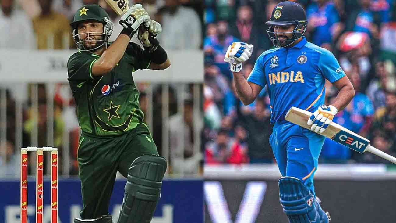 Rohit Sharma break shahid afridi  record
