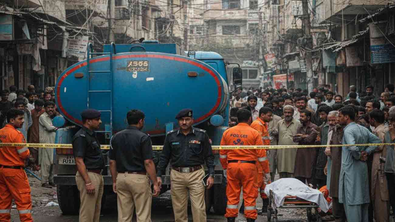 کورنگی میں 12 سالہ بچہ واٹر ٹینکر کی ٹکر سے جاں بحق