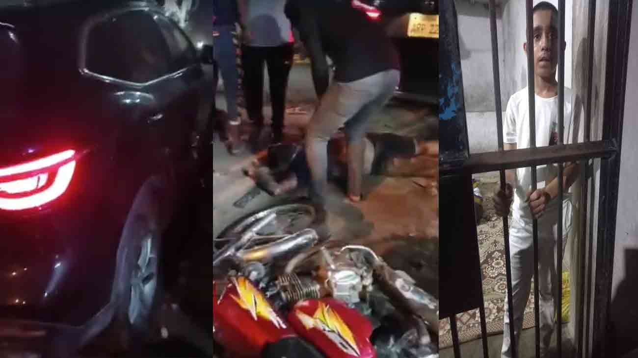 لاہور: کمسن بچے نے گاڑی چلاتے ہوئے موٹر سائیکل سواروں کو کچل دیا لاہور کے علاقے شاہدرہ ٹاؤن میں 14 سالہ بچے نے گاڑی چلاتے ہوئے 3 موٹر سائیکل سواروں کو کچل دیا