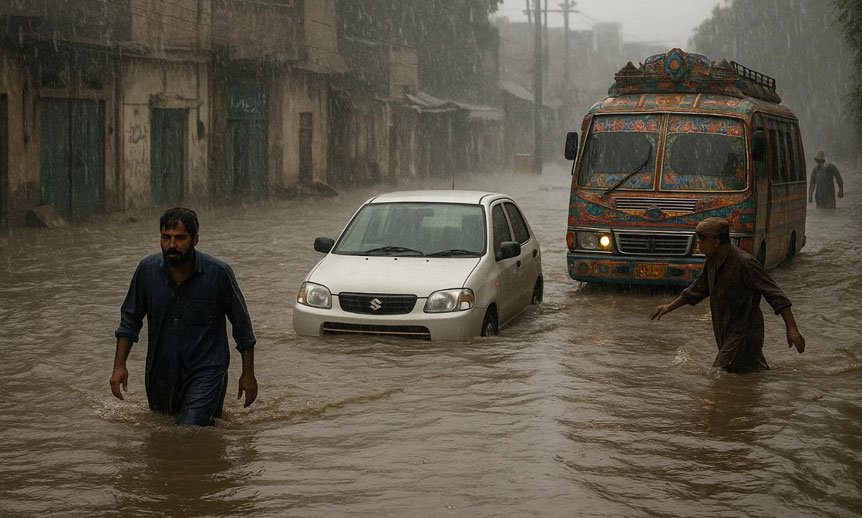 پاکستان میں مسلسل بارشوں اور ممکنہ سیلاب کا الرٹ جاری Pakistan weather alert