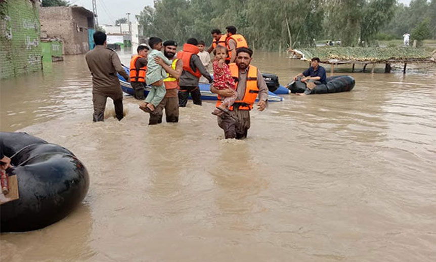 بارشوں کے باعث سیلابی ریلے، 11 افراد جاں بحق floods in Khyber Pakhtunkhwa