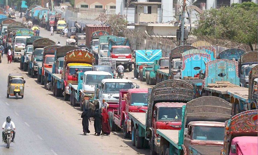 ٹرانسپورٹرز کی جانب سے ملک بھر میں پہیہ جام ہڑتال کا اعلان transport strike Pakistan