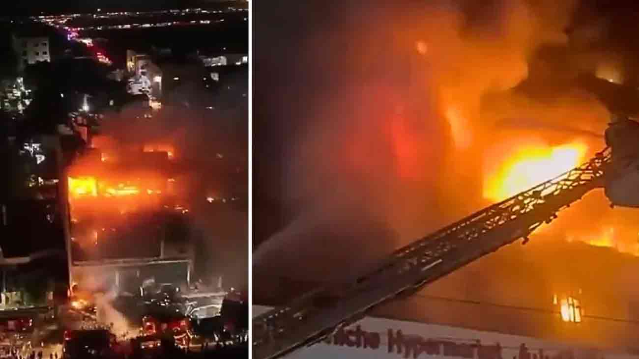 شاپنگ مال میں خوفناک آتشزدگی، 50 افراد جاں بحق Iraq shopping mall fire