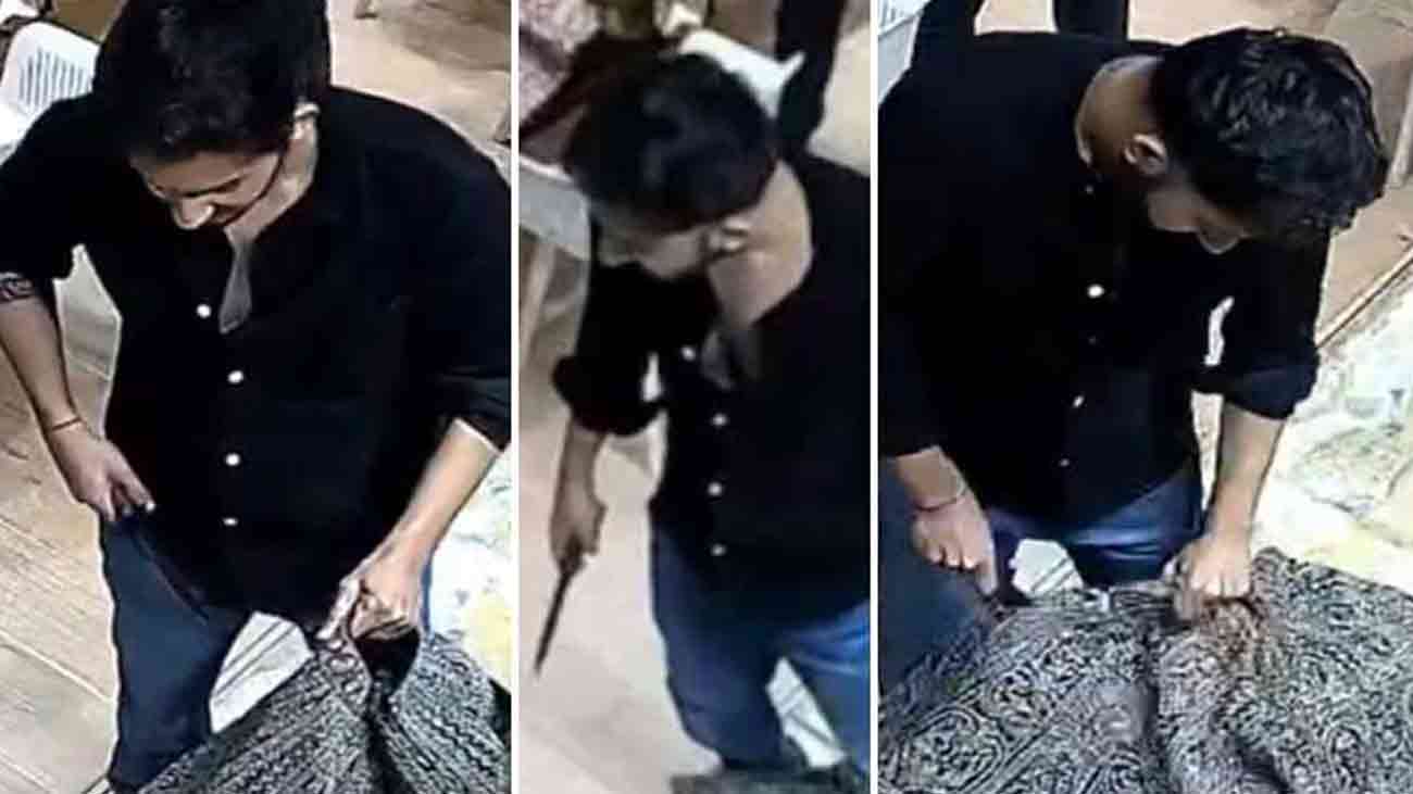 منگیتر کا لہنگا واپس نہ کرنے پر نوجوان کا ہنگامہ، ویڈیو وائرل Lehenga shop viral video