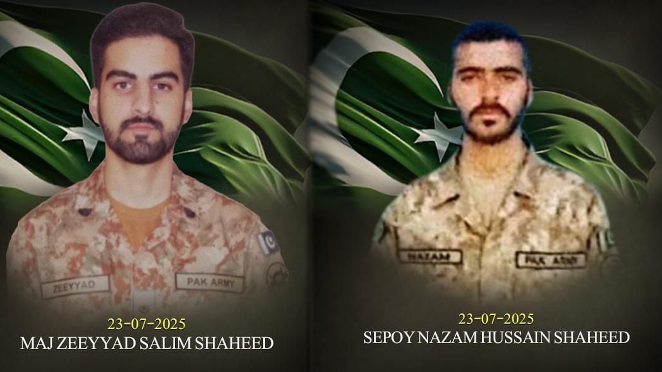 سکیورٹی فورسز کا آپریشن، 3 دہشتگرد ہلاک، میجر اور سپاہی شہید پاک فوج کے شعبہ تعلقات عامہ (آئی ایس پی آر) کے مطابق سکیورٹی فورسز کے آپریشن کے دوران فتنہ الہندوستان کے 3 دہشتگرد ہلاک جبکہ میجر اور سپاہی شہید ہو گئے۔