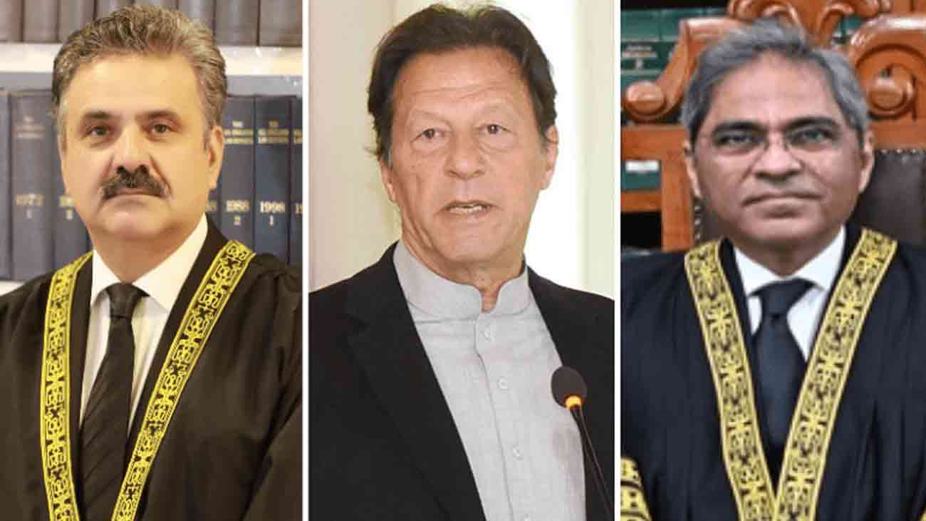 عمران کی ضمانت اپیلیں، سپریم کورٹ کا 3 رکنی بینچ سماعت کریگا سپریم کورٹ نے بانی پی ٹی آئی عمران خان کے 9 مئی کیسز میں دائر ضمانت اپیلوں پر سماعت کرنے والا بینچ 3 رکنی بنا دیا گیا، ضمانت کی اپیلوں پر 12 اگست کو سماعت ہوگی