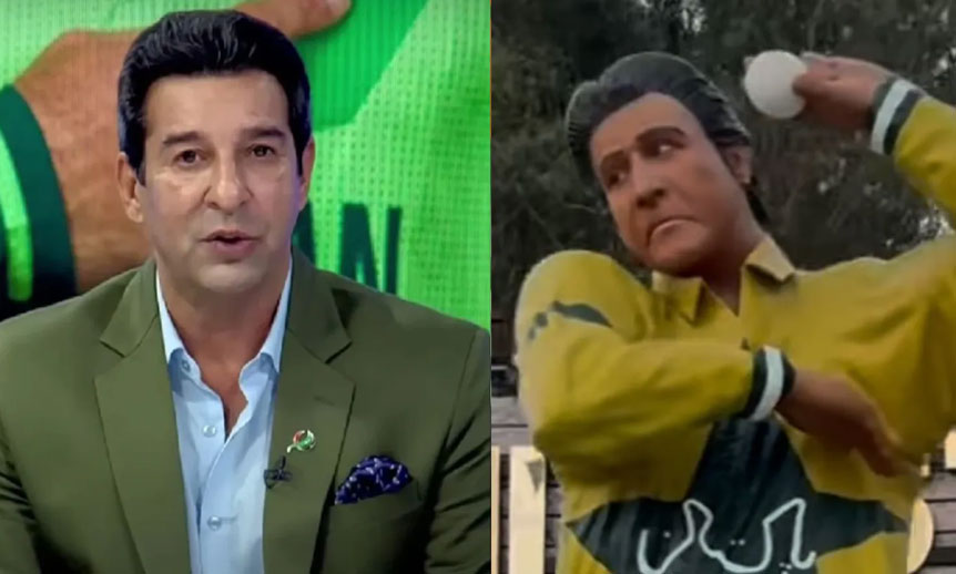 وسیم اکرم اپنے مجسمے سے متعلق بول پڑے Wasim Akram Statue
