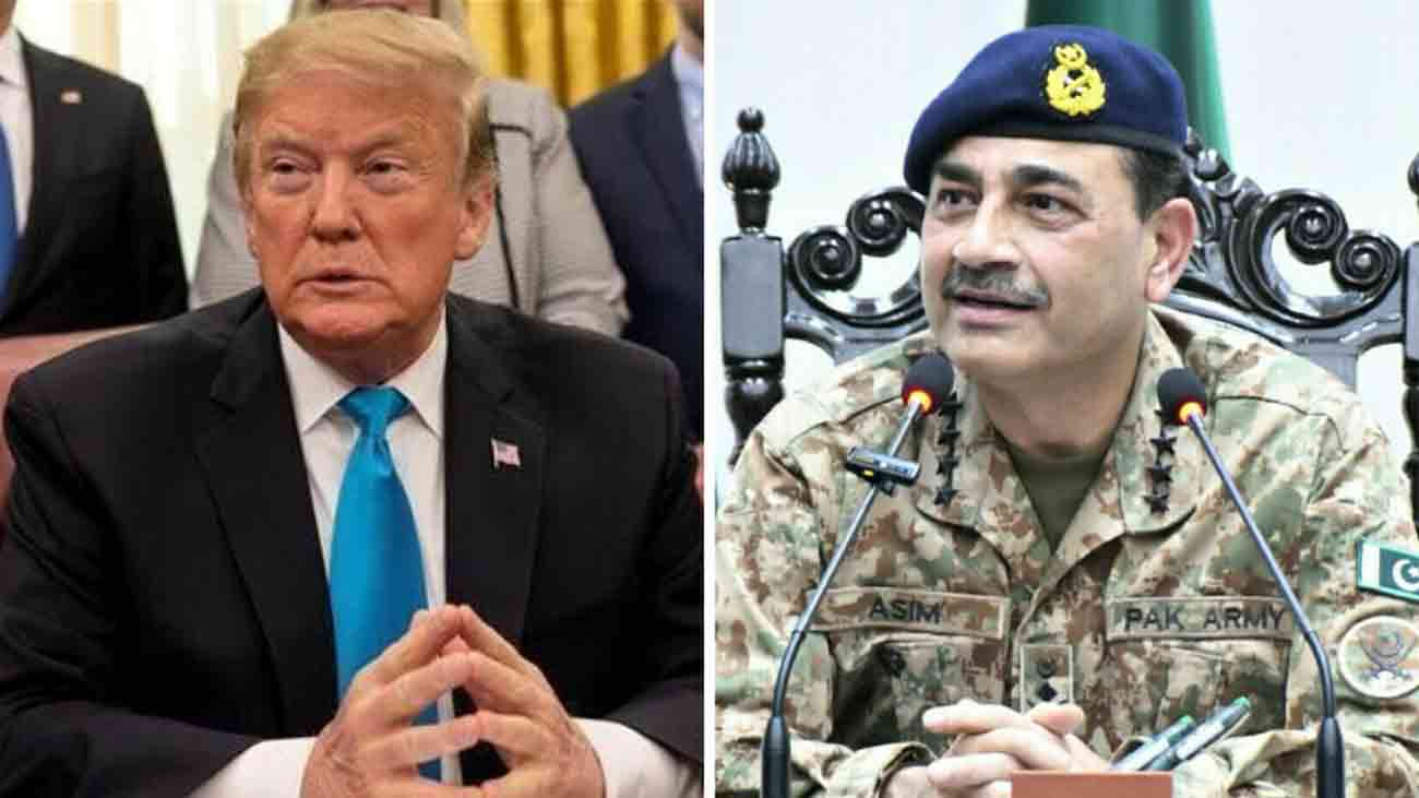 امریکی صدر ٹرمپ کا آج آرمی چیف کے اعزاز میں ظہرانہ امریکی صدر ڈونلڈ ٹرمپ آج فیلڈ مارشل اور آرمی چیف جنرل سید عاصم منیر کے اعزاز میں ظہرانہ دیں گے