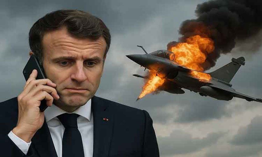 فرانسیسی صدر کو رافیل طیارے کی پوسٹ لگانا مہنگا پڑگیا Rafale jets