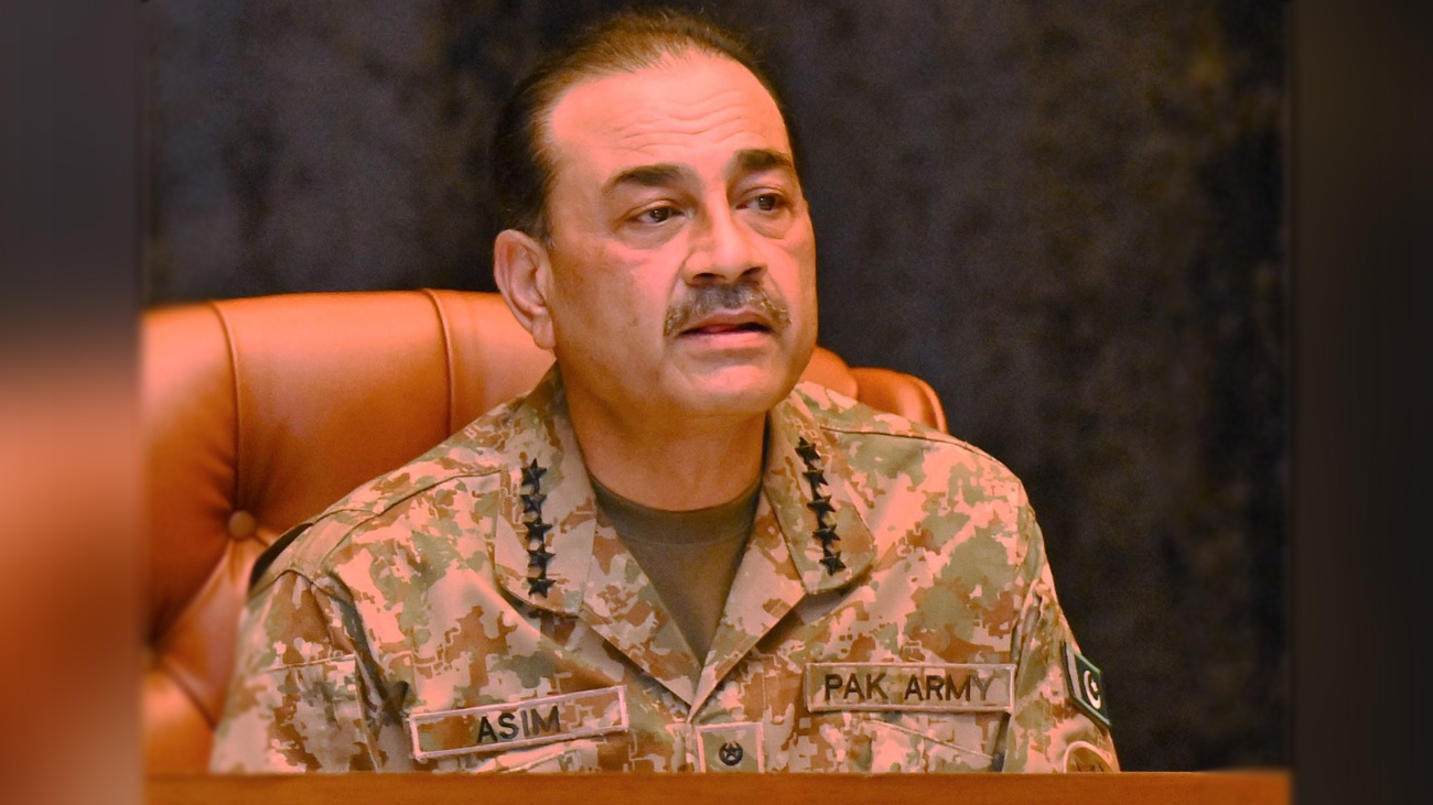 بھارت جان لے پاکستان کشمیر کو کبھی نہیں چھوڑے گا: فیلڈ مارشل فیلڈ مارشل و چیف آف آرمی سٹاف جنرل سید عاصم منیر نے کہا ہے کہ ہندوستان جان لے پاکستان کشمیر کو کبھی نہیں چھوڑے گا۔