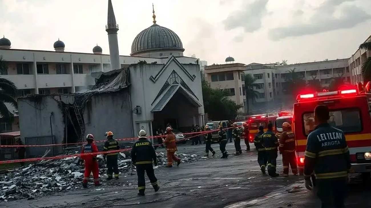 انڈونیشیا کے دارالحکومت جکارتہ میں نماز جمعہ کے دوران مسجد میں دھماکا ہو گیا۔