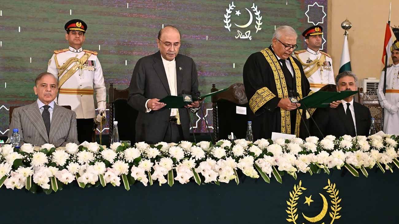 چیف جسٹس امین الدین اور صدر مملکت آصف علی زرداری