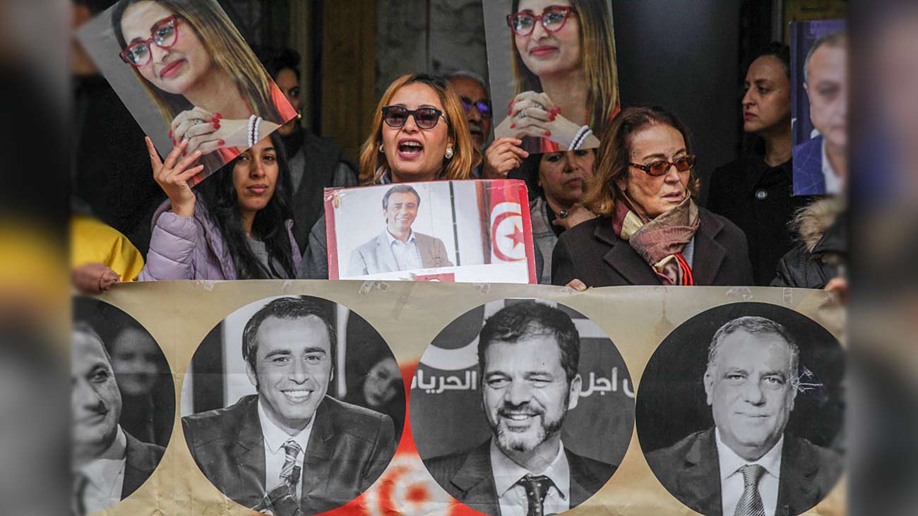 تیونس: 40 اپوزیشن رہنماؤں کو 45 سال تک قید کی سزا