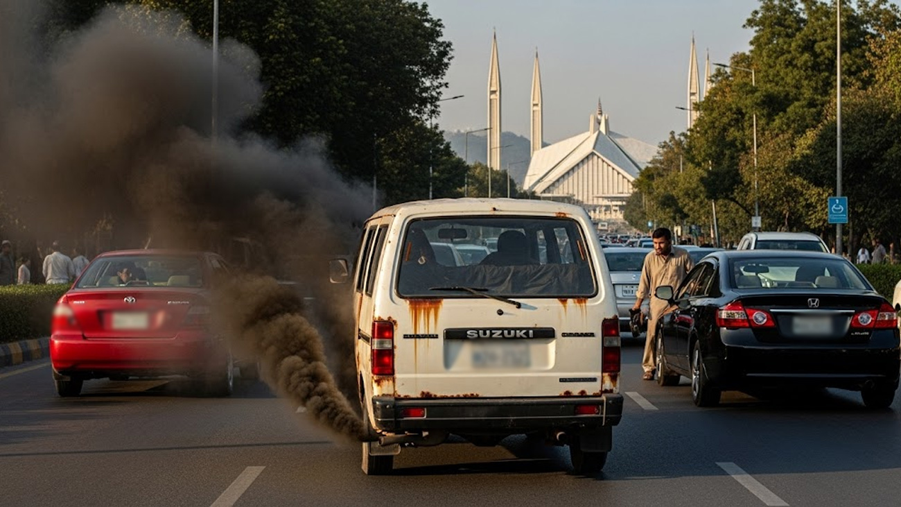 پاکستان انوائرمینٹل پروٹیکشن اتھارٹی (پاک ای پی اے) نے دھواں چھوڑنے والی گاڑیوں کے خلاف کریک ڈاؤن کا اعلان کردیا۔