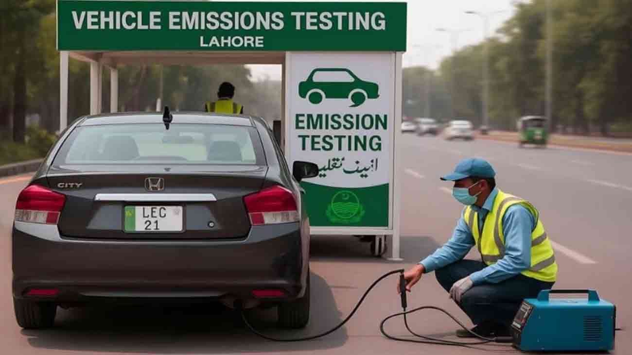 بغیر گرین اسٹیکر والی گاڑیوں پر پابندی Punjab green sticker