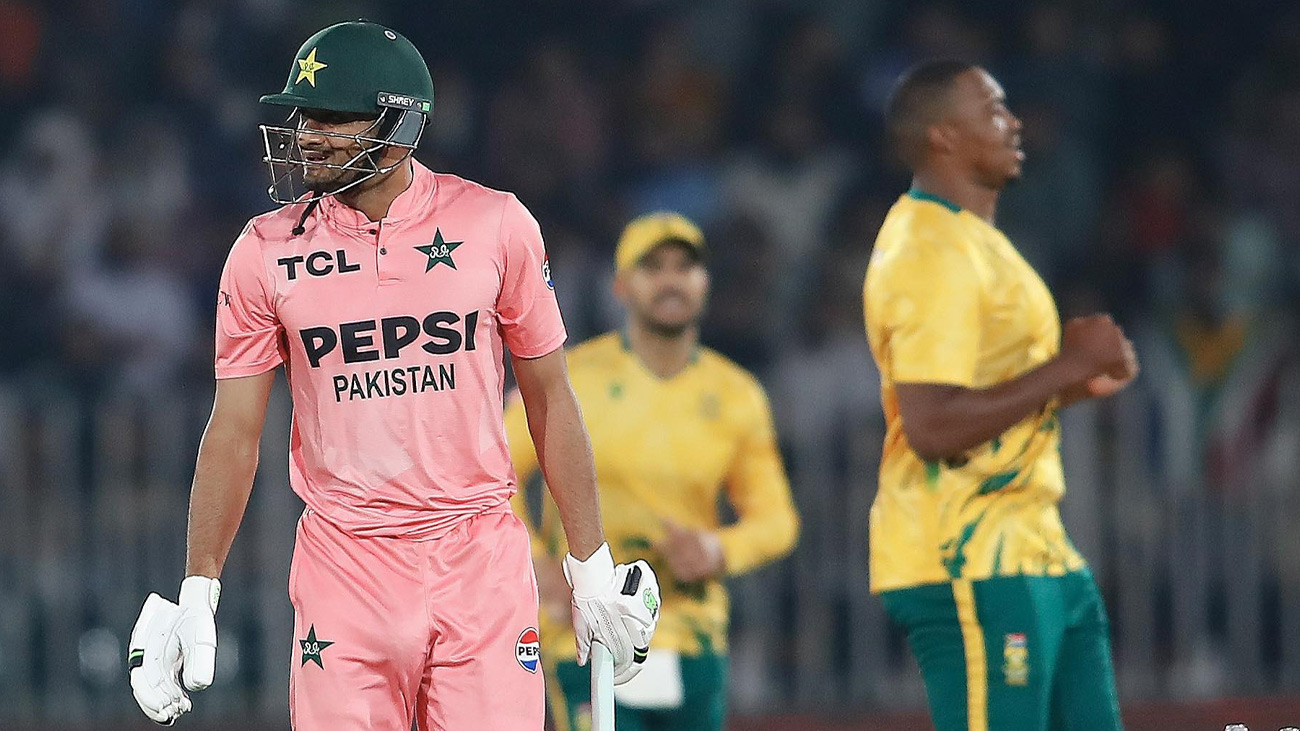 پہلا ٹی 20: جنوبی افریقہ نے پاکستان کو 55 رنز سے شکست دے دی تین ٹی 20 میچز کی سیریز کے پہلے میچ میں جنوبی افریقہ نے پاکستان کو 55 رنز سے شکست دے دی۔