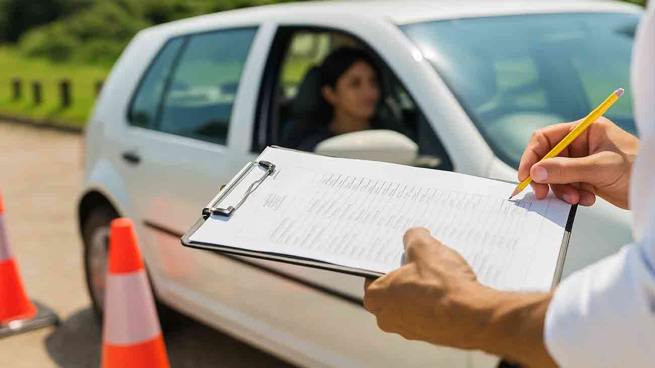 AI driving test car