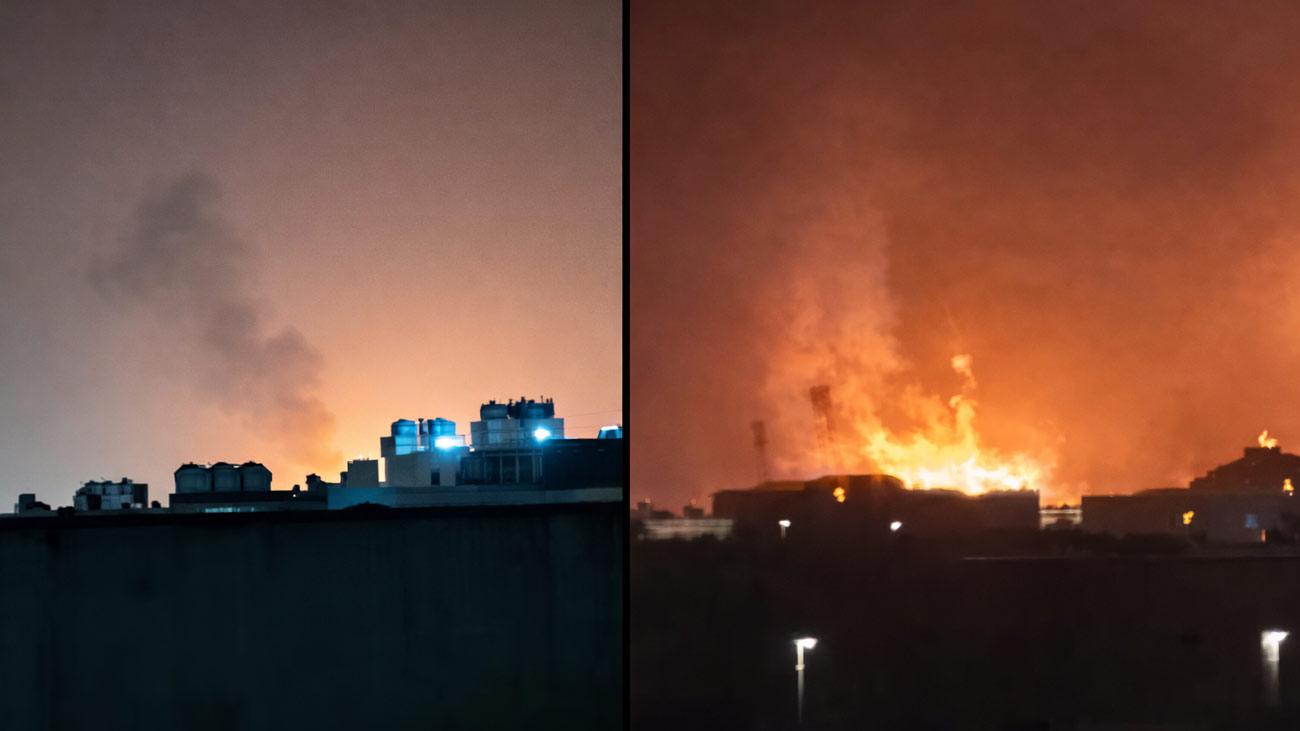 ریاض: الجُبیل تیل تنصیب پر خوفناک آگ لگ گئی