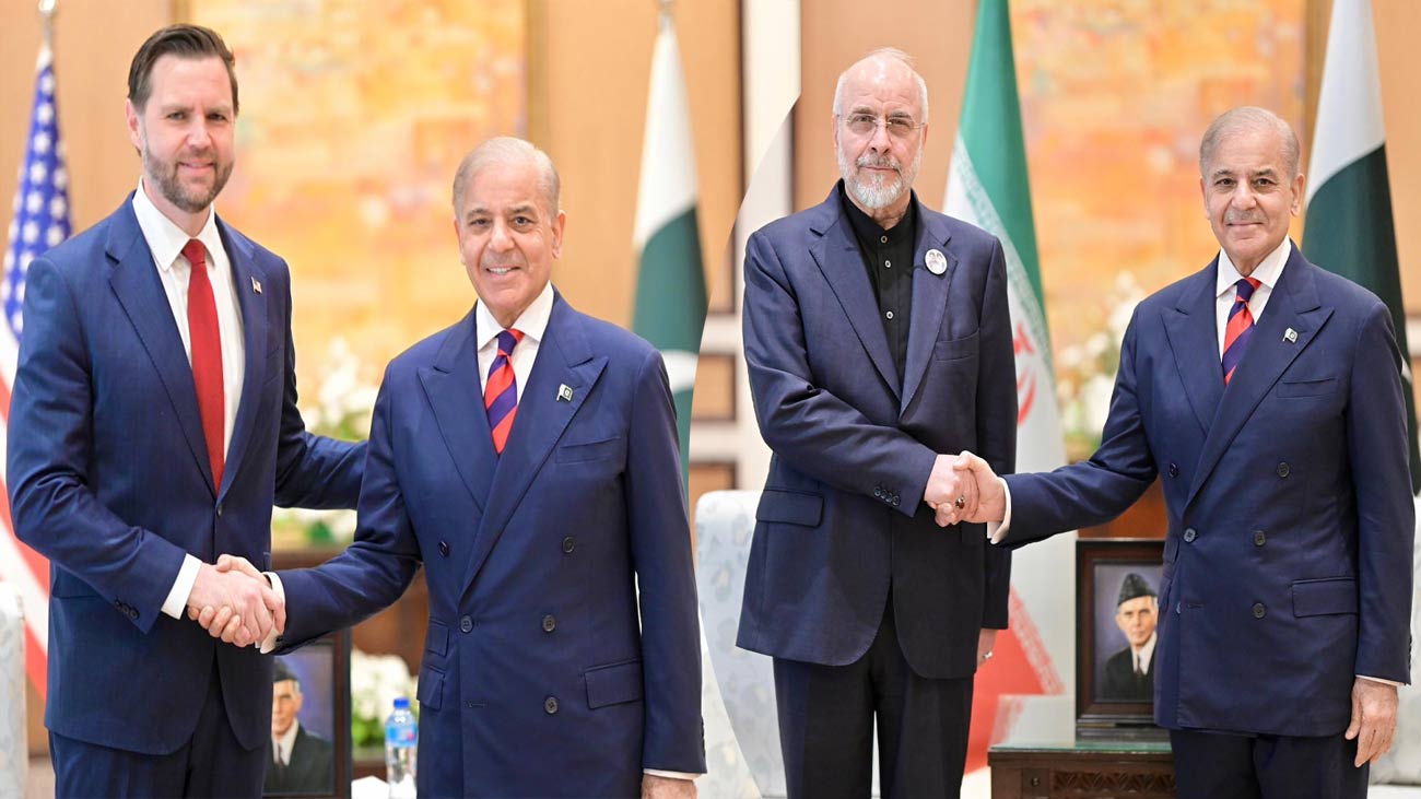 مشرق وسطیٰ میں پائیدارامن کا مشن ، وزیراعظم شہبازشریف سے امریکی اور ایرانی وفود نے الگ الگ ملاقاتیں کی ہیں۔