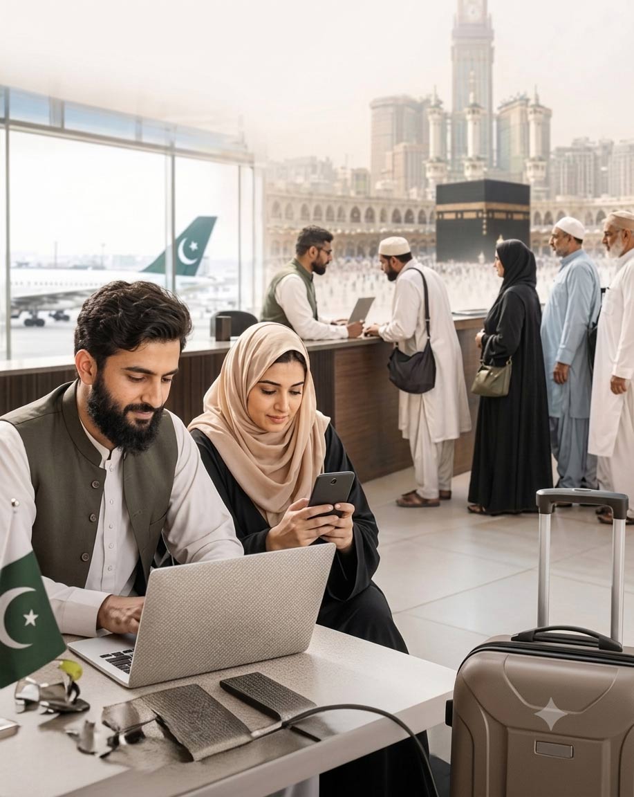 پاکستان میں حج کے درخواستوں  کے لیے ڈیجیٹل نظام، گھر بیٹھے درخواست جمع کرانے کی سہولت