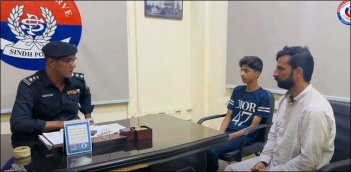 چودہ سالہ لڑکا فہیم لاہور سے لاپتا ہوا اور کراچی سے بازیاب