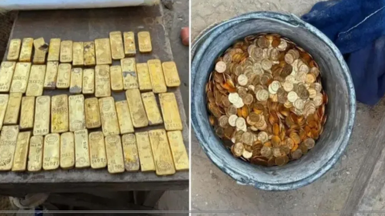 Belgium gold discovery, Dendermonde gold treasure, gold bars and coins found, €9 million gold discovery, gold treasure found in building renovation