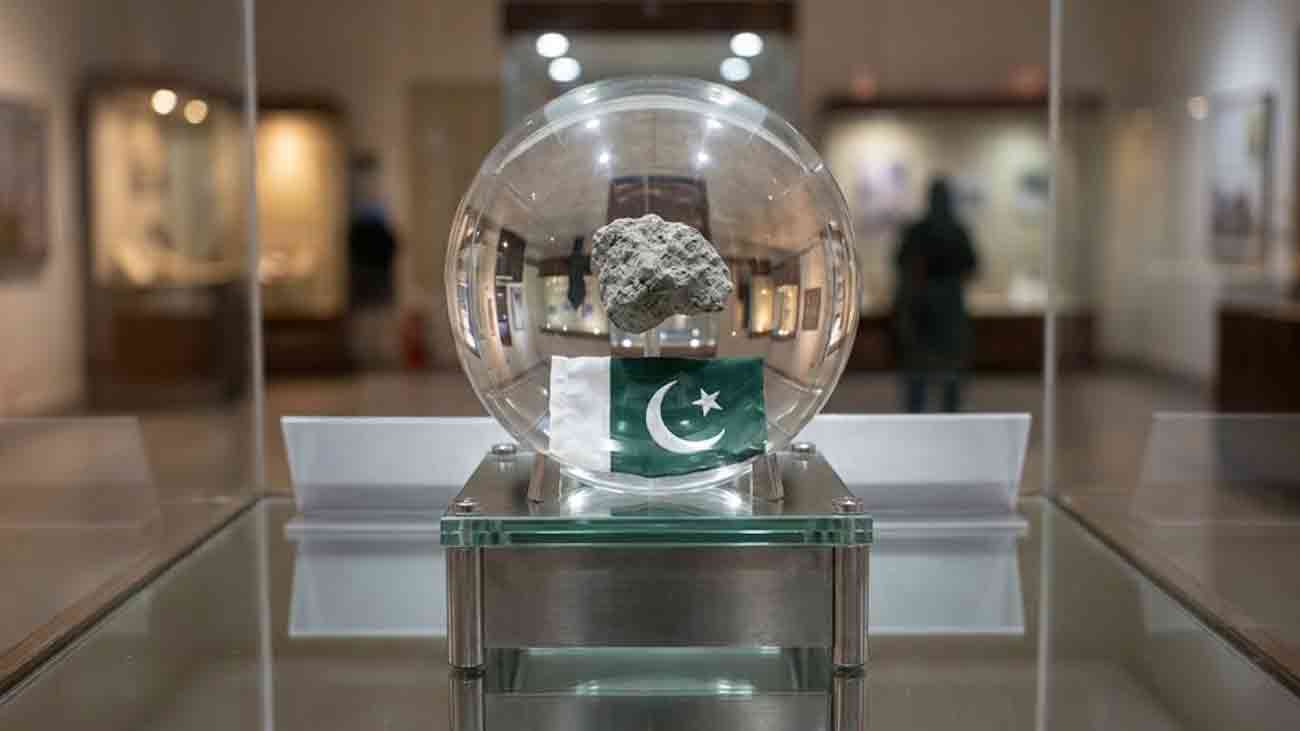 Moon rock in Karachi