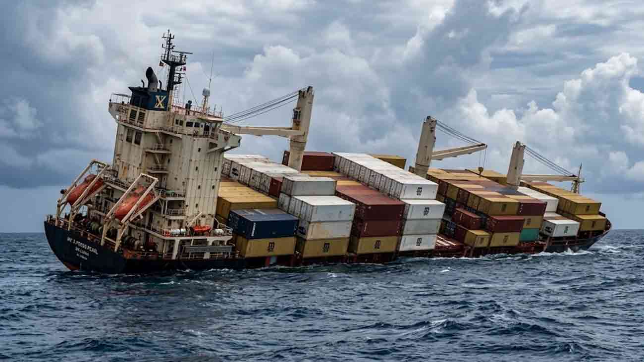 India Cargo Ship Sinking
