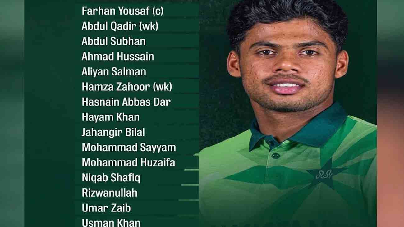 Pakistan U19 Squad
