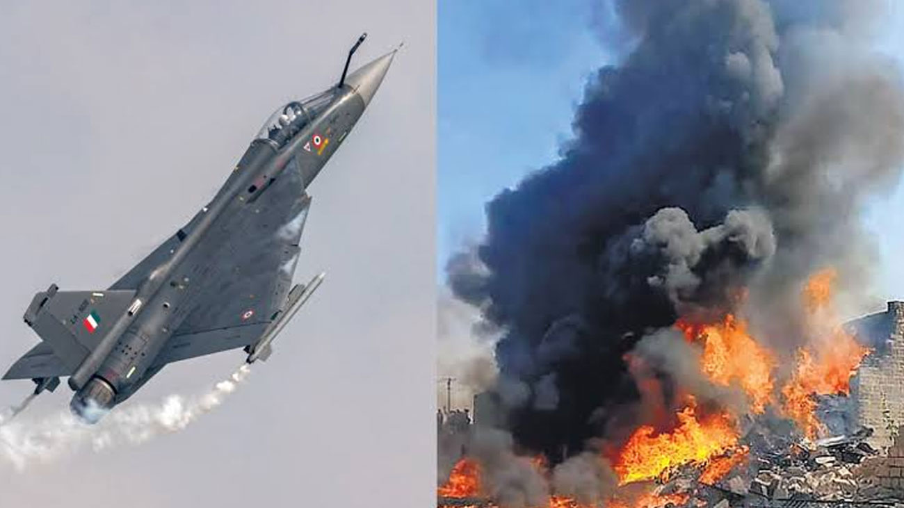 بھارت کا ایک اور تیجس طیارہ دوران پرواز گر کر تباہ