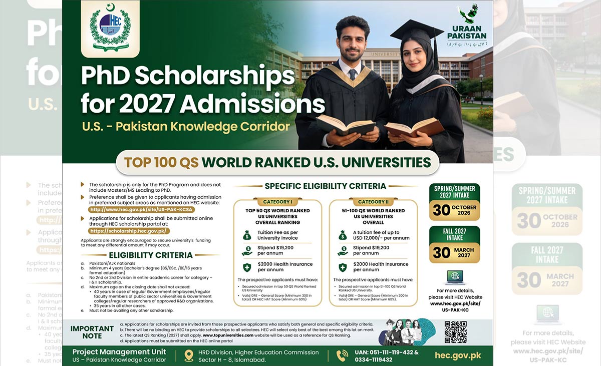 امریکا کی ٹاپ  یونیورسٹیوں میں پی ایچ ڈی اسکالرشپ