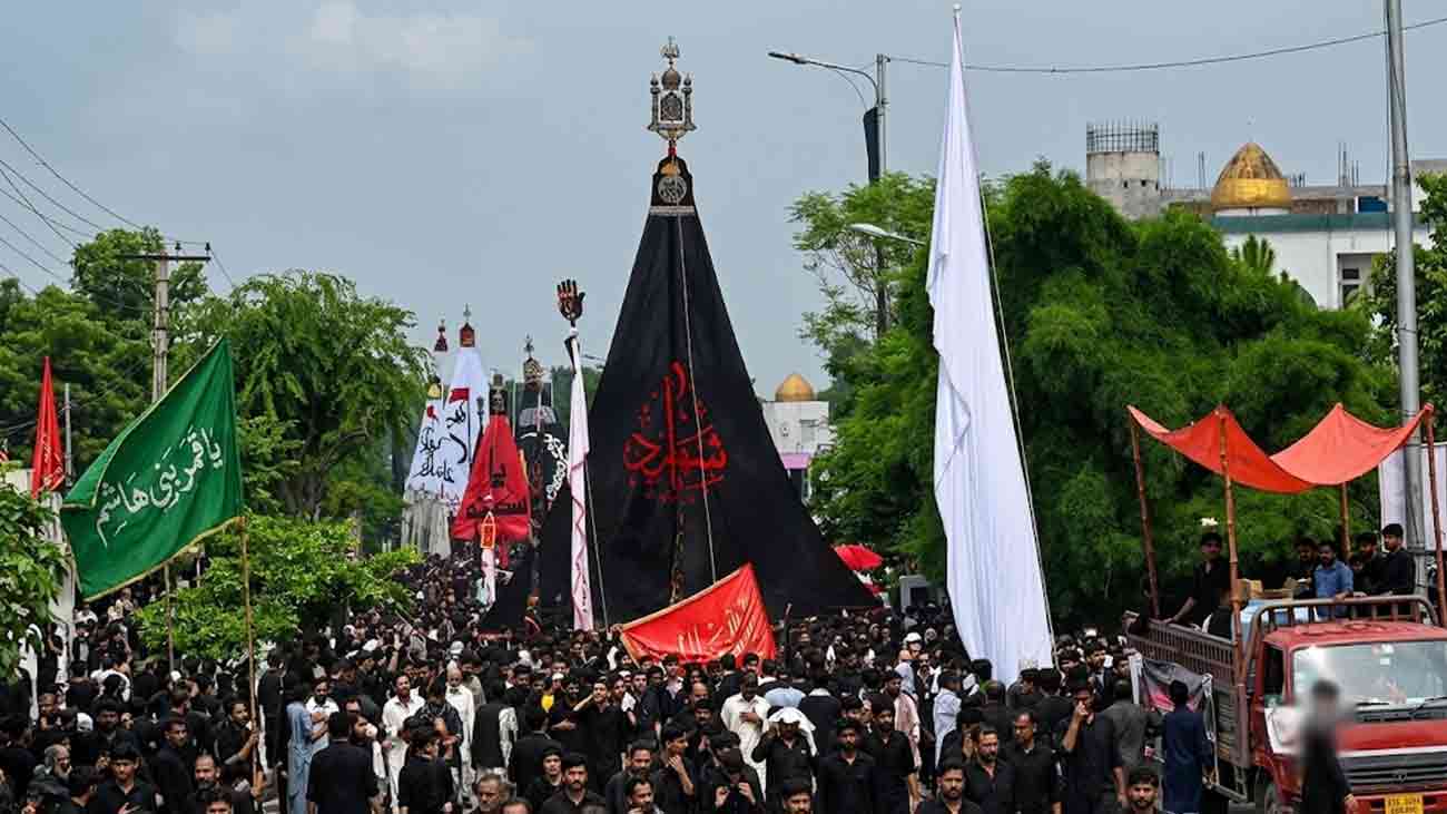 Muharram 9 Processions Pakistan