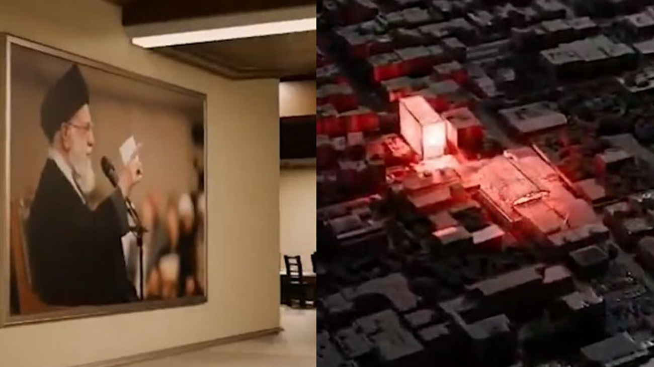 آیت اللہ خامنہ ای کے بنکر کو نشانہ بنانے کی ویڈیو جاری