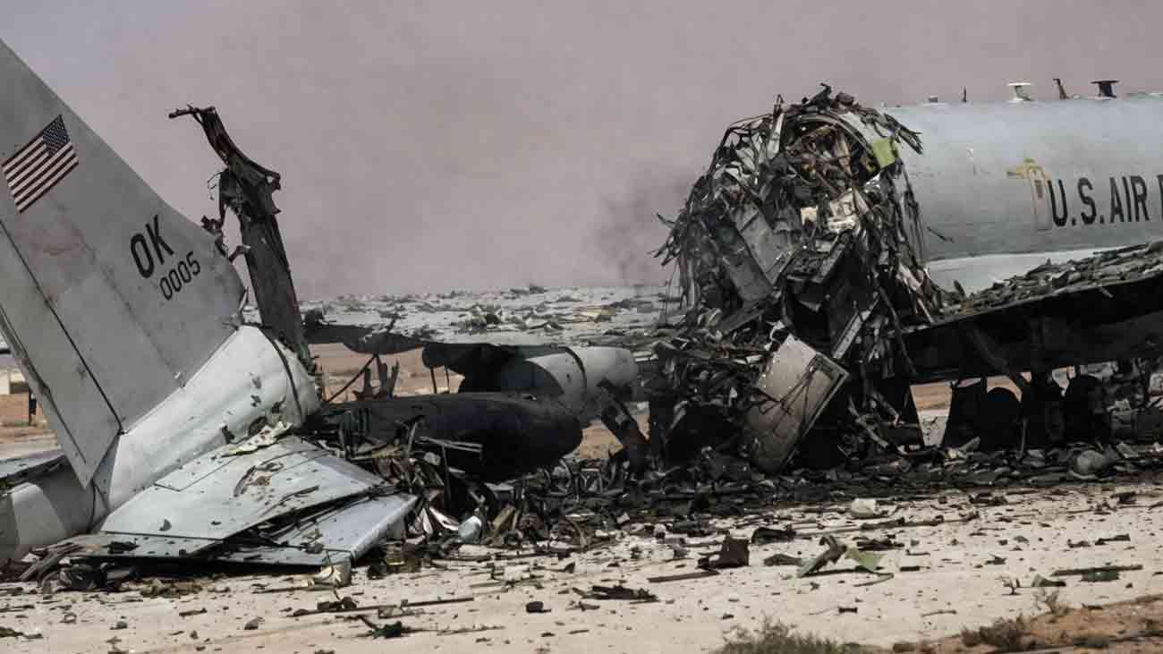 ایرانی حملے میں جدید ترین امریکی سرویلنس طیارہ تباہ