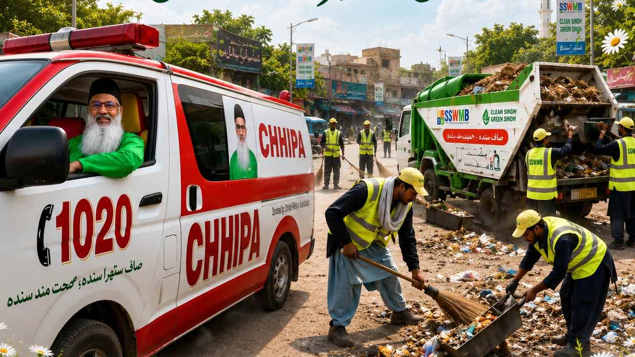 سندھ سالڈ ویسٹ مینجمنٹ بورڈ نے اپنے صفائی کے سفیر کے عنوان نے کراچی میں صفائی کیلئے عوامی آگاہی مہم کا آغاز کر دیا۔