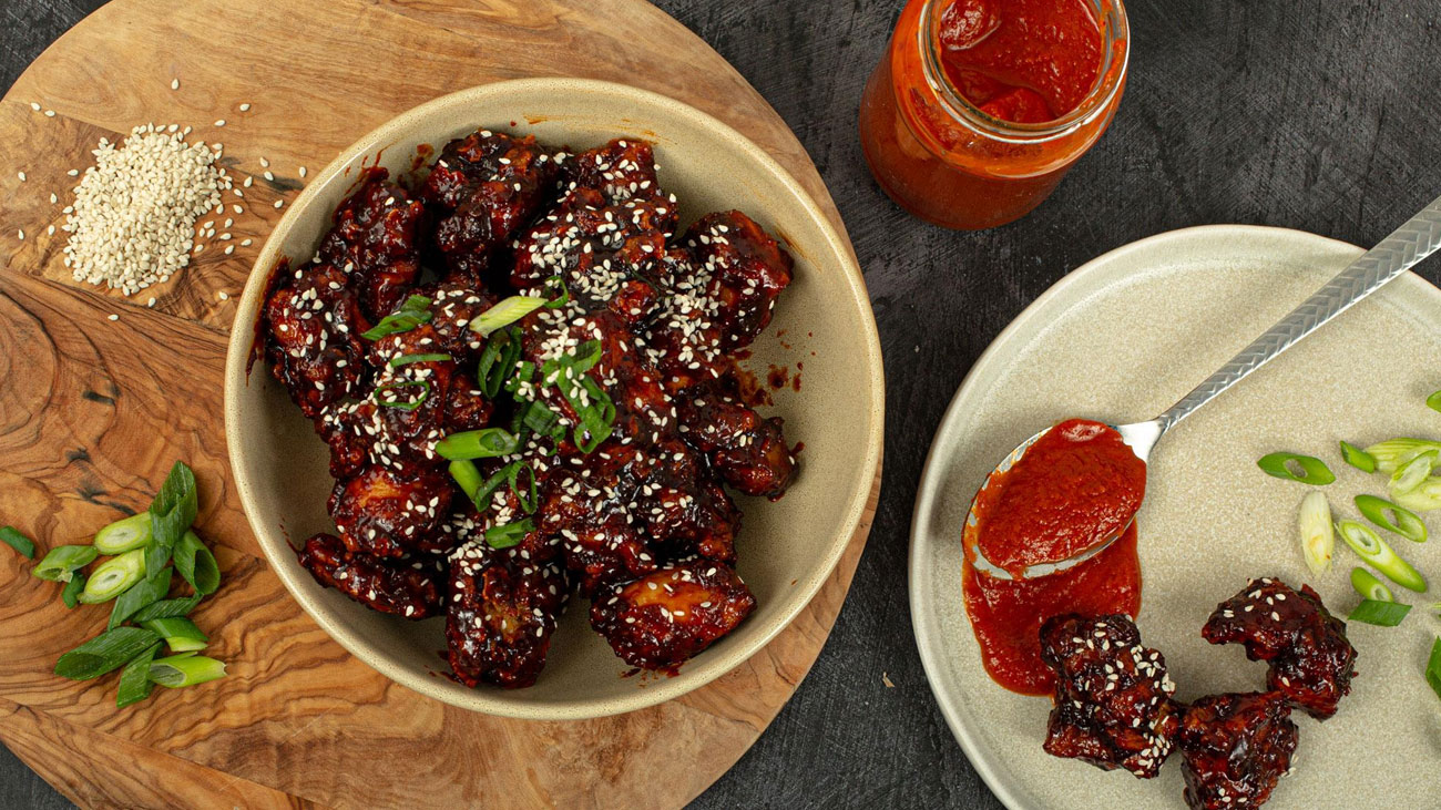 افطار کے لیے مزیدار کورین چکن بائٹس