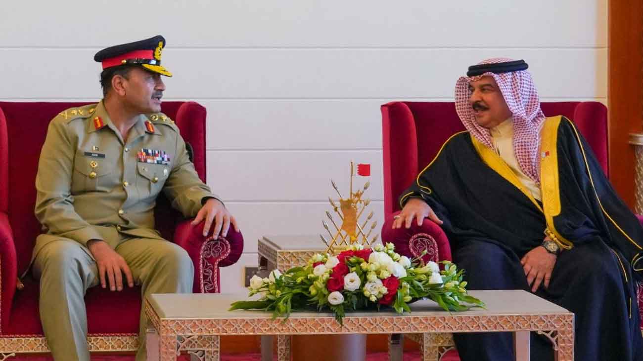 Chief of the Army Staff, General Syed Asim Munir, held a meeting with the King of Bahrain, Hamad bin Isa Al Khalifa