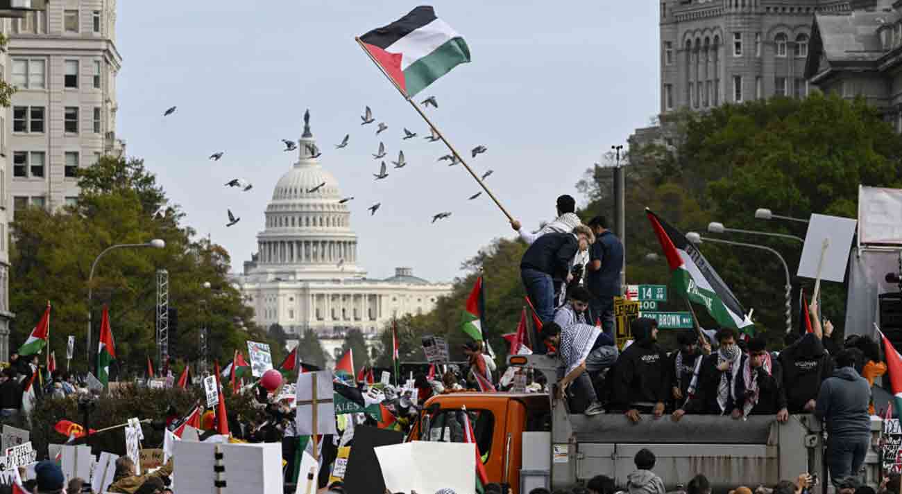 Protest-For-Palestine-In-America